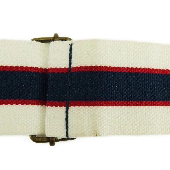 DOLCE&GABBANA belt White Navy Red Women Authentic secondhand